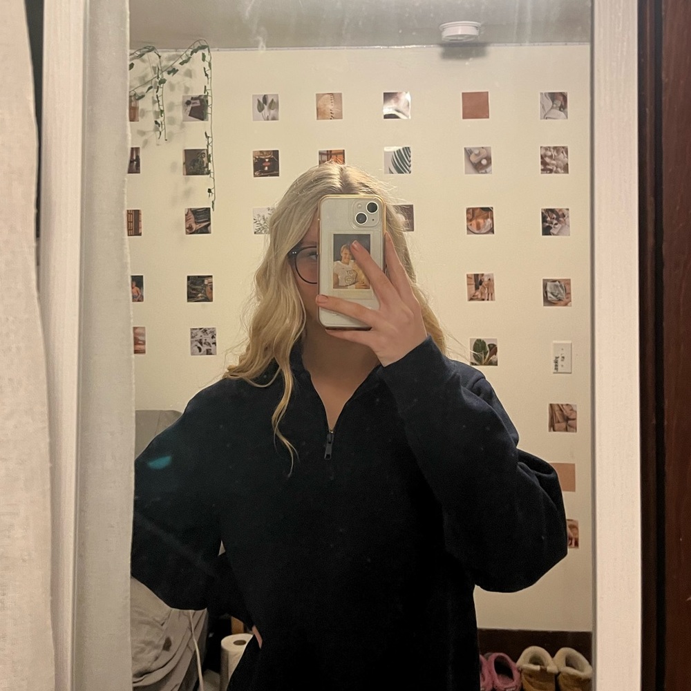 navy 1/4 zip